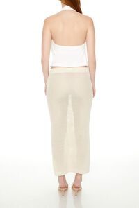 CREAM Crochet Lace-Up Maxi Skirt, image 3