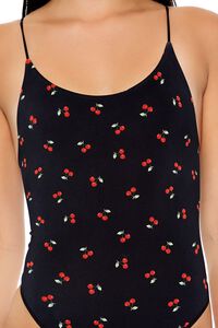 BLACK/MULTI Seamless Cami Lingerie Bodysuit, image 5