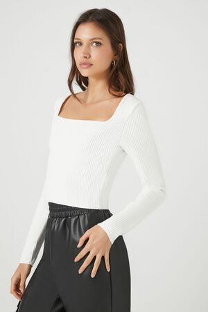 DARK GREY Ribbed Knit Sweater, image 2