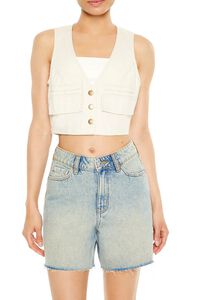 CREAM Cropped Twill Cargo Vest, image 5
