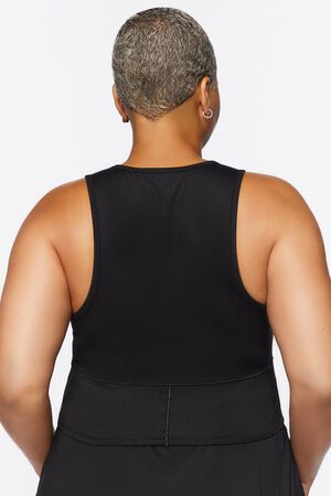 BLUE MIRAGE Plus Size Active Cropped Tank Top, image 3