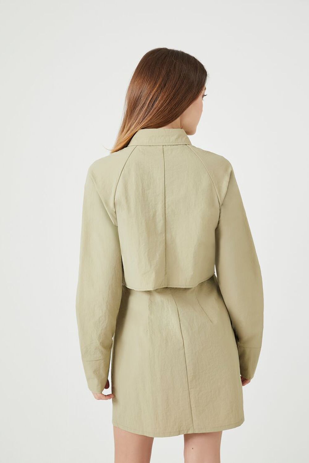 GREEN Utility Cargo Mini Dress, image 3