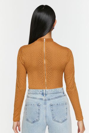 CAMEL Netted Mesh Bustier Top, image 3