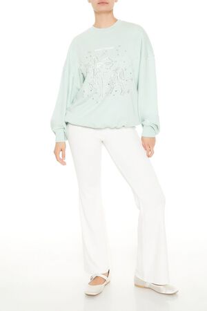 SEAFOAM/MULTI Beaded Sagittarius Pullover, image 2