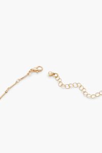 GOLD Rhinestone Cross Charm Necklace, image 3