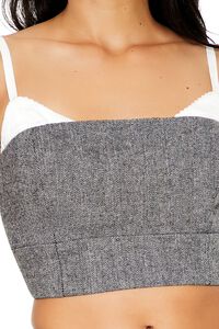 GREY/MULTI Cropped Tweed Combo Cami, image 3
