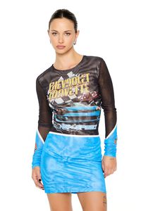 COBALT/MULTI Chevrolet Corvette Mini Dress, image 4