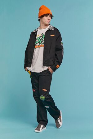 KHAKI/MULTI Airwalk Patch Chino Pants, image 1