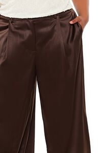 TURKISH COFFEE Plus Size Satin Trouser Pants, image 5