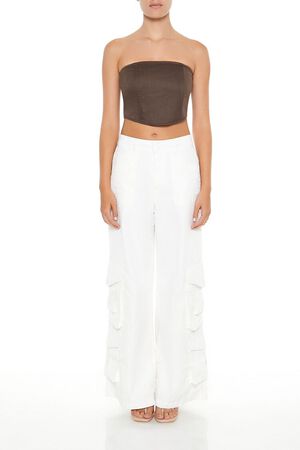 BROWN Cropped Tube Top, image 2
