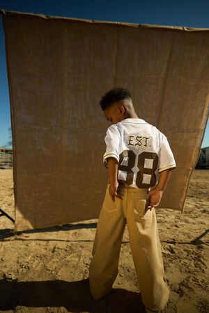 WHITE/MULTI Kids Compton Cowboys Jersey (Girls + Boys), image 2