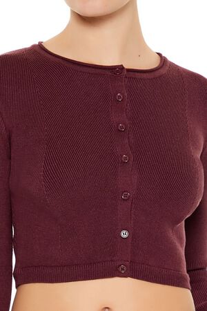 MERLOT Cropped Cardigan Sweater, image 3