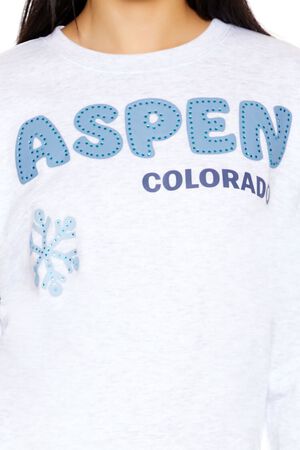 GREY/MULTI Aspen Colorado Rhinestone Pullover, image 3