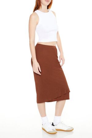 CAPPUCCINO Chiffon Midi Skirt, image 2