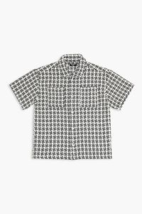 BLACK/WHITE Kids Geo Print Shirt (Girls + Boys), image 1