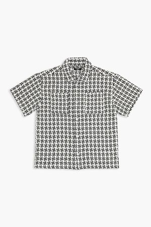 TAUPE/MULTI Kids Geo Print Shirt (Girls + Boys), image 1