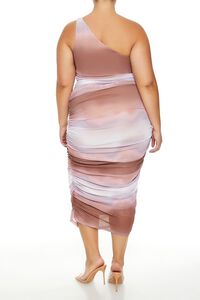 BROWN/MULTI Plus Size Cloud Wash Maxi Dress, image 4