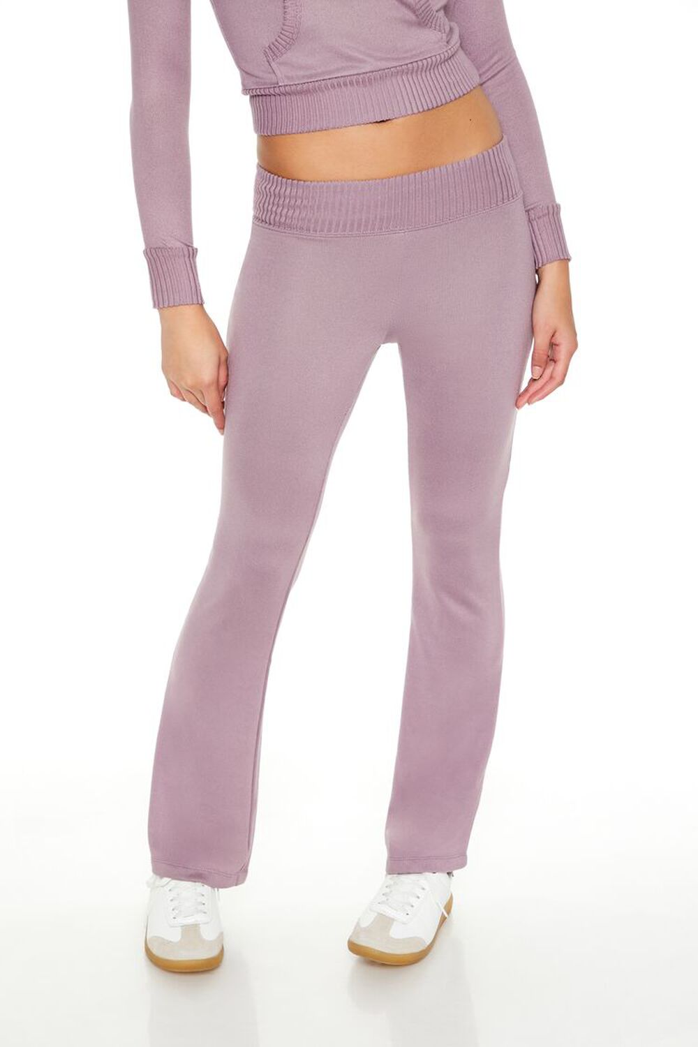 PURPLE Mid-Rise Straight-Leg Pants, image 2