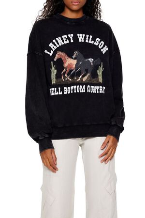 CHARCOAL/MULTI Lainey Wilson Graphic Pullover, image 1