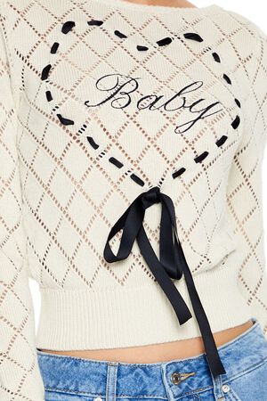 CREAM Baby Heart Bow Sweater, image 3