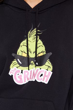 BLACK/MULTI Grinch Graphic Hoodie, image 3