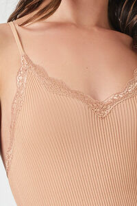CAROB Seamless Ribbed Racerback Bodysuit, image 6