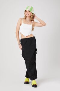 WHITE Sweater-Knit Handkerchief Cami, image 4
