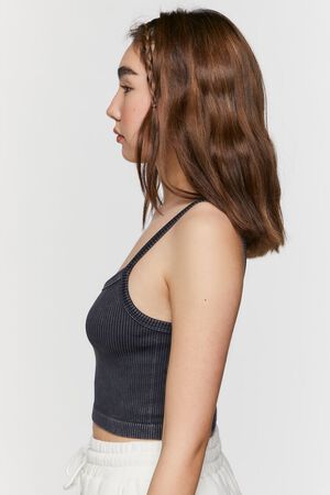 GREY VIOLET Seamless Mineral Wash Cropped Cami, image 2