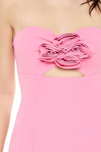 PINK Rosette Strapless Mini Dress, image 5