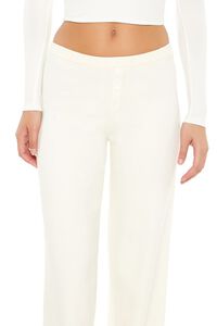 EGRET Sweater-Knit Straight-Leg Pants, image 5