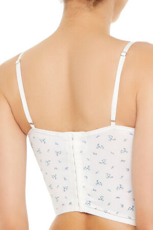 VANILLA/MULTI Floral Print Lingerie Corset Cami, image 3