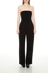 BLACK Strapless Straight-Leg Jumpsuit, image 1