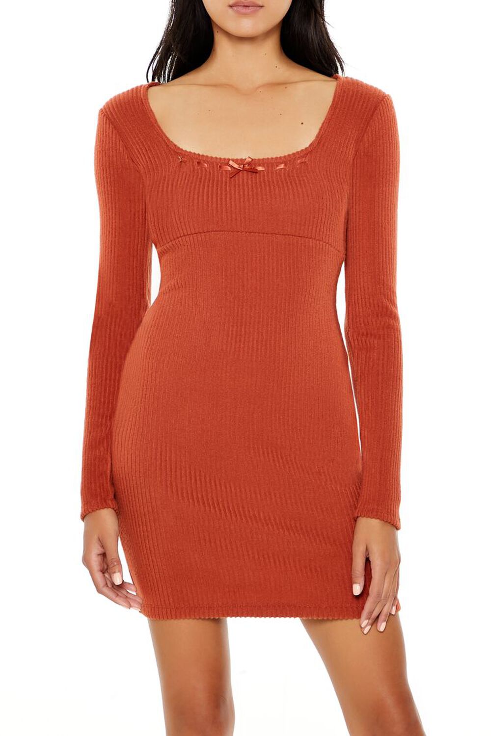 CLAY Ribbon Bodycon Mini Dress, image 2