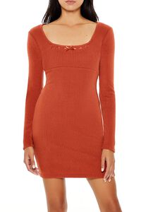 CLAY Ribbon Bodycon Mini Dress, image 2