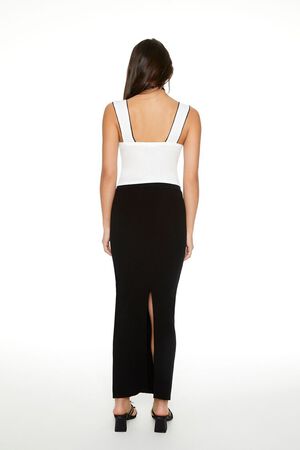 BLACK Sweater-Knit Maxi Skirt, image 3