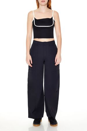 BLACK/WHITE Two-Tone Cropped Cami, image 2