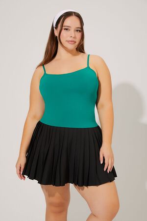 JADE Plus Size Lace-Up Sweater-Knit Cami, image 1