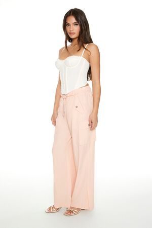 BLUSH Drawstring Wide-Leg Cargo Pants, image 2