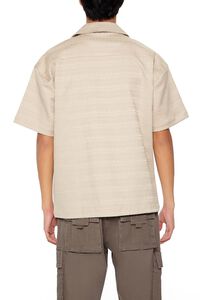 TAUPE Striped Drop-Sleeve Shirt, image 4
