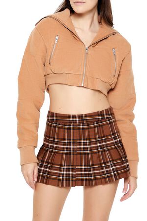 CAMEL Cropped Corduroy Puffer Jacket, image 1