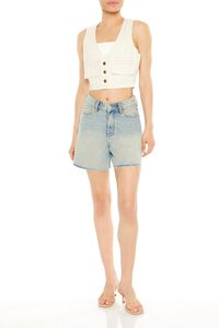 CREAM Cropped Twill Cargo Vest, image 4
