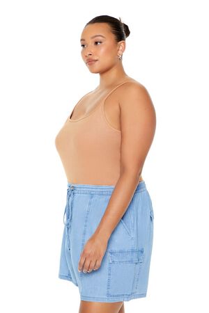 HEATHER GREY Plus Size Cami Bodysuit, image 2