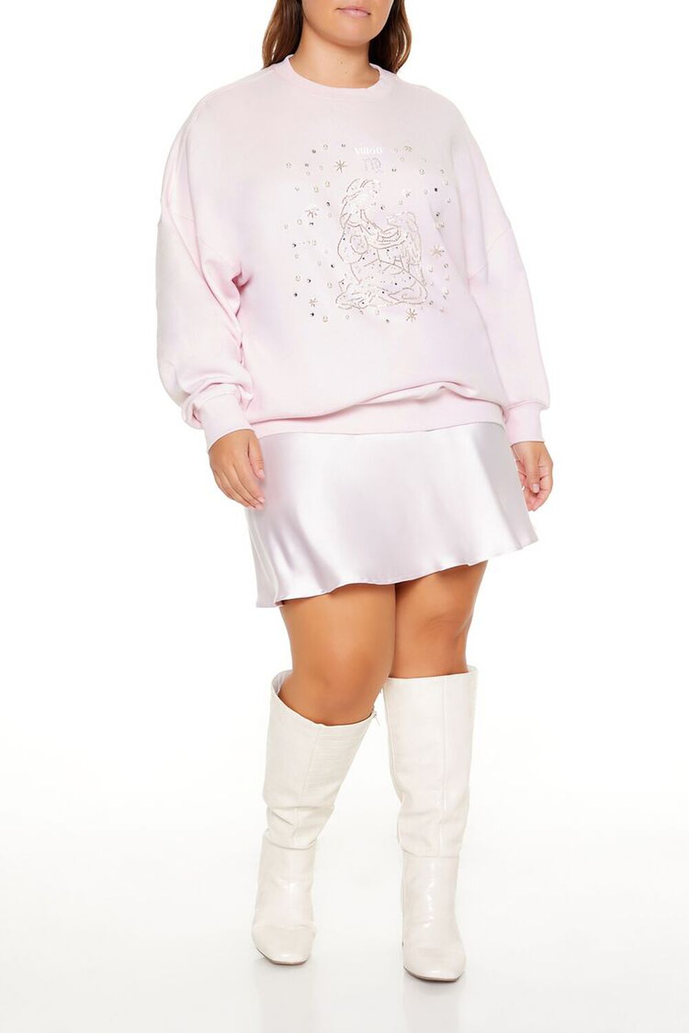 BLOSSOM/MULTI Plus Size Beaded Virgo Pullover, image 2