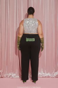 BLACK/MULTI Plus Size Wicked Velour Sweatpants, image 4