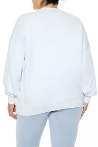 LIGHT BLUE/MULTI Plus Size Beaded Gemini Pullover, image 5