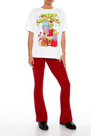 WHITE/MULTI Merry Grinchmas Graphic Tee, image 2