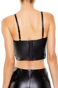 BLACK Bustier Cropped Lingerie Cami, image 3