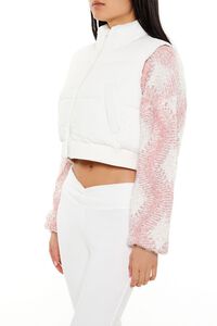 WHITE Quilted Cropped Vest, image 4