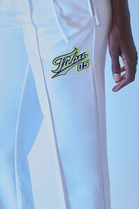 WHITE/MULTI FUBU Embroidered Mesh Pants, image 5