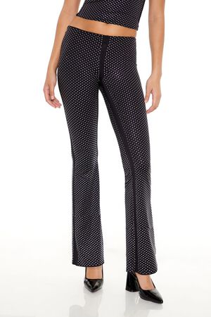 BLACK Contour Sculpt Rhinestone Pants, image 2
